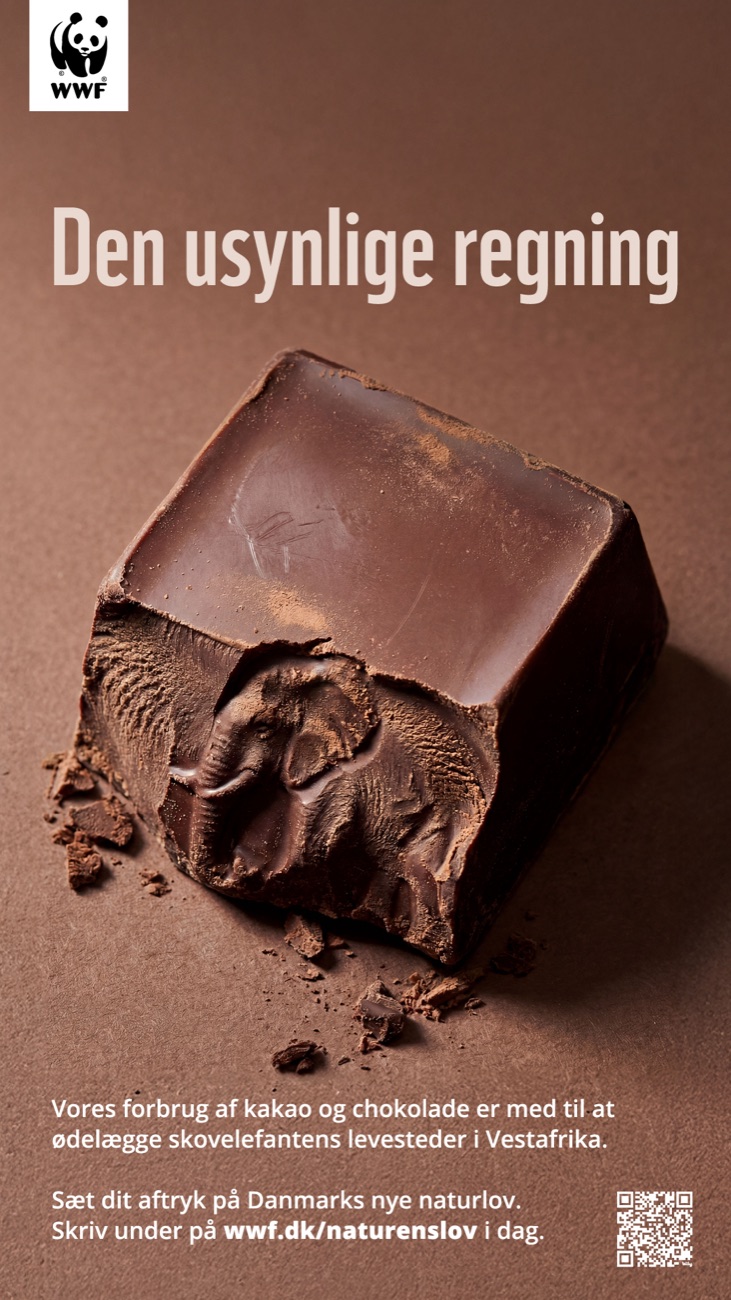 Den usynlige regning — chokolade og skovelefant (WWF Danmark)
